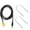 WANGCL Cavo AUX per autoradio Ftia Graend Puont Panad Craom Laanci Maus Y Aalf con autoradio Mini connettore Jack Femmina 3,5 mm + Kit di Estrazione