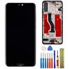 E-YIIVIIL Display LCD TFT compatibile con Huawei P20 Pro CLT-L09 CLT-L29 6.1 LCD Touch Screen Display Assembly with Tools+ Frame