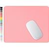 Hsurbtra Tappetino per mouse quadrato in gomma antiscivolo 305 x 207 cm bordo cucito antiscivolo impermeabile grazioso tappetino per mouse per ufficio giochi e computer portatili colore oro rosa