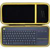 Lebakort Duro Viaggio Caso Custodia per Logitech K400 Plus Tastiera Wireless Touch TV