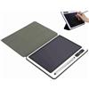 Cuifati Tavoletta LCD per scrivere, Elettronico da 9 Pollici con Penna, Blocco Note Digitale Portatile con Cassa in Pelle Finta, per Lavoro, Studio, Riunioni di Lavoro (nero (con