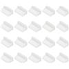 PATIKIL 0.5 Pollici USB Type A Tappo Antipolvere, 20 Pezzi Copertura Antipolvere in Silicone Tappo di Ricarica Protezione Porta estremità Femmina per USB Computer Cellulare Porta, Bianco