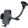 FLOVEME - Supporto per telefono da auto, supporto per parabrezza e auto a collo di cigno con forte ventosa, stabilizzatore anti agitazione compatibile con iPhone, Samsung, Sony, LG e altri