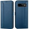 Verco Custodia a libro per Samsung Galaxy S10 Plus, 6,4 pollici, colore: blu