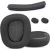 ACCOUTA Cuscini per cuffie e Archetto Cuscino Sostituzione Compatibile con Logitech G935/G635/G933/G933S/G633/G633S Gaming Cuffia Cuscinetti per cuffie con Traspirante Tessuto e Schiuma Memory