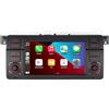 LXKLSZ Autoradio per BMW E46 serie 3 1999-2004 Compatibile con Wireless Carplay/Android Auto con IPS touch screen da Bluetooth/Mirror Link/FM/AM/USB