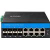 mtxneo Switch POE a 8 porte gestito L2+ Gigabit Ethernet Switch 10/100/1000M 8 porte SFP con Vlan QoS STP/RSTP