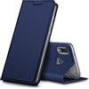Verco Huawei P20 Lite Cover, Custodia a Libro Pelle PU per Huawei P20 Lite Case Booklet Protettiva [magnetica integrata], Azzurro