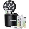 GOTOBI Pile Ricaricabili AA 3400mWh 8 pezzi,4 pezzi Litio Batterie AAA ricaricabili 900mWh con Caricabatterie 12 Slot 1600 Cicli con display a LED ricarica rapida ricarica