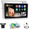 Hikity Qualcomm Snapdragon 8 Core 4+64G Android 15 Autoradio per Toyota Corolla Verso AR10 2004-2009 Wireless Carplay Android Auto Schermo IPS 9" BT5.1 GPS WiFi FM RDS SWC DSP