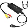 SZJUNXIAO Adattatore AV to HDMI Full HD Adattatore HDMI, Adattatore RCA a HDMI, Uscita Video Adattatore Audio per HDTV Monitor Proiettore STB VHS Xbox PS3 Sky Blu-ray Lettore DVD