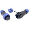 bayzconn Spina di collegamento per aeronautica SP13 2 poli, spina femmina e maschio femmina cavo connettore IP68 2 pin Aviation maschio per lampade esterne 250 V 10 A