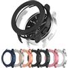 AWADUO Custodia protettiva compatibile con Xiaomi Watch S3, custodia protettiva per PC Smartwatch con anello girevole per lunetta morbida, resistente (nero)