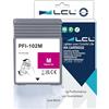 LCL PFI102 Magenta Cartuccia d'inchiostro Compatibile per Canon PFI-102 PFI-102M per Canon imagePROGRAF iPF500 iPF510 iPF600 iPF605 iPF610 iPF650 iPF710 iPF720 iPF750 iPF755 iPF760 iPF765(1-Pack)