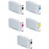 Epson 5 cartucce originali T6921 T6922 T6923 T6924 T6925 per SureColor SC-T3000, SC-T3200, SC-T5000, SC-T5200, SC-T7000, SC-T7200