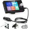 Inefala DAB Dab+ Adattatore per Autoradio Display LCD Colorato da 2,8 Pollici con Vivavoce Bluetooth, Trasmettitore Dab, Trasmettitore FM, AUX in/out, TF Card Music Play, Caricatore da Auto