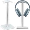 AONAYO Supporto per auricolari, base ponderata, universale, in lega di alluminio, antiscivolo, adatto per tutte le cuffie da gaming, cuffie da scrivania