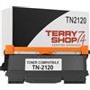 Terryshop74® Toner Compatibile TN-2120 Nero - Alta Capacità fino a 2600 pagine - Per Brother HL-2140 HL-2150 HL-2170 MFC-7320 DCP-7030 DCP-7045