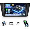 SIXWIN [Qualcomm 8 Core 4+64G] SIXWIN Android 15 Autoradio con CarPlay/Android Auto/DSP per BMW 3er E90 E91 E92 E93 2005-2011,1280*720 9 Pollici HD Schermo con WiFi6 Navi Bluetooth 5.1 RDS/FM con Telecamera