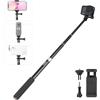 HSU Bastone selfie estensibile per GoPro, impugnatura impermeabile per Hero 11/10/9/8/7/6/5/4/3, smartphone e altre fotocamere d'azione (92CM)