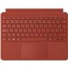 Microsoft Surface Go Signature Type Cover Keyboard, Tastiera AZERTY francese - Rosso papavero (Alcantara) - Compatibile solo con Surface Go, Surface Go 2 e Surface Go 3