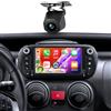 Hodozzy 【4+128G】Hodozzy OEM Autoradio Carplay per FIAT Fiorino/Qubo/Peugeot Bipper/Citroen Nemo 2008-2016 con USB Type-C, 7 Pollici Schermo In-Cell Stereo Auto BT 5.0 con Android Auto/EQ/GPS/Wifi/RDS/SWC