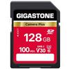 GIGASTONE Scheda di Memoria SDXC 128 GB, Camera Plus, Velocità 100 MB/s per Fotocamera Canon Sony Panasonic Kodak Olympus, V30 U3 UHS-I Classe 10 per 4K UHD Video, con 1 Mini Custodia