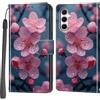 Haninsuze Cover per Samsung Galaxy A55 5G, Portafoglio PU Pelle, Fiore di pesco