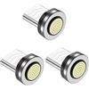 EndlesShine Connettori magnetici per cavi di ricarica a 9 pin, per dispositivi Micro Android, ricarica rapida (confezione da 3), adattatore magnetico per cavo telefonico (micro USB)