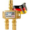 TronicXL - Splitter coassiale per antenna di alta qualità, presa femmina per DVBT, DVBT2, DVBC, SAT, per TV via cavo, Unitymedia, Vodafone, NetAachen, Primacom, tv HD, 3D, 4K