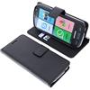 foto-kontor Custodia a Libro per Brondi Amico Smartphone (Non per Amico Smartphone 4G) di Colore Nero