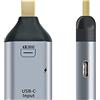Cablecc USB-C Tipo C Sorgente Femmina a Mini Displayport DP Sink HDTV & PD Adattatore di Alimentazione 4K 60hz 1080p per Telefono & Laptop