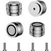 Brollitest HiFi - Piedini per altoparlante, 33 x 22 mm, 4 piedini in alluminio massiccio, HiFi, per subwoofer, amplificatore, lettore CD, ecc