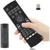 Demeras Telecomando wireless con tastiera, multifunzione universale, leggero, retroilluminato, a 6 assi, portatile, per Android Smart TV Box, set tastiera e mouse