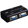 ONOGAL Splitter VGA attivo, a 2 porte, amplificatore per avere un doppio monitor, HDB15 4182