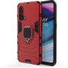 ESTH® Custodia per OnePlus Nord CE 5G con 360° Rotante Staffa, [Compatibile con Supporto Magnetico per Auto], Cover Paraurti PC + TPU, Rosso