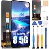 ARSSLY Schermo LCD per Realme 8 5G Display per Realme8 5G RMX3241 Touchscreen Digitazer Full Assembly Sostituzione Schermo con Riparazione Kit (6.5,Nero)