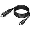 PNGKNYOCN Cavo di alimentazione per auto da 12 V CC 18 AWG, da accendisigari maschio a mini DIN maschio a 4 pin per DVD, TV LCD, DVR per auto, fotocamera, 1,8 m