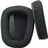Misodiko - Cuscinetti di ricambio per cuffie Logitech G633 G933 G533 Artemis Spectrum Gaming Headset, parti di riparazione paraorecchie Tessuto a rete nero.