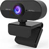 Peak Trading Webcam Full HD con microfono per desktop, macchina fotografica HD 1080P, telecamera Web Plug and Play USB per laptop/PC/Mac videoconferenze, streaming, e video call