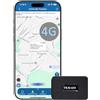 TKMARS Mini GPS Tracker 4G, Magnetico Piccolo GPS Tracker di Tracciamento in Tempo Reale GPS Geofencing Tracker App Gratuita senza Sottoscrizione Locator per Auto, Moto, Bicicletta, Scooter, Bambino