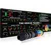 excovip Tappetino maggiorato per mouse con tastiera Stock Market,90*30cm, Investor Day Trader, comodo, tappetino per il mouse per l'ufficio, motivo combinazione tasti scelta rapida Stock Market, nero