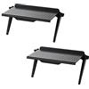 BBAOO Ripiano Superiore per TV, 2 Pezzi, Design Robusto, Supporto per Monitor di Computer Desktop o Televisori, Nero, Minimalista