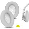 Geekria Cuscinetti auricolari di ricambio per Anker Soundcore Life Q20, Q20+, Q20i, Life 2 (Non compatibile con Life 2 Neo) Cuffie, cuscinetti per le orecchie, parti di riparazione (Grigio)