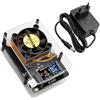 Binghe NerdMiner NMaxe Solo Bitcoin Miner Loterie Mineur con BM1366 ASIC Chip con 500Gh/S 20 J/TH con 1.14″ TFT LCD 135 * 240 EU Spina Per uso domestico Compatibili con Nerd Miner