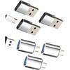 HOYULLI Adattatore USB C a USB (Set di 6) Cavo OTG Tipo C Presa per iPhone 16 15 Pro Macbook per Apple Compatibile con Samsung per IPad Connettore Tablet PC Ricarica Chiave Convertitore Dati Auto