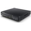 HANLIM Mini lettore DVD Scart Compact CD Player Region Free HDMI per TV, USB, 2 interfacce microfono, cavo HDMI/AV, sistema TV PAL/NTSC integrato alloggiamento in metallo