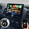 DYNAVIN Autoradio Android navigatore per Renault Trafic Opel Vivaro FIAT Talento, 10,1 pollici Radio con Wireless CarPlay e Android Auto | Head-up Display | Dab+ Radio: D9-RNTRF Premium Flex