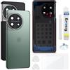 Enkeig Vetro Posteriore Sostituzione per OnePlus 11 Back Cover copribatteria + Kit di Riparazione(Verde)