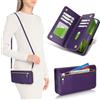 SailorTech Custodia per Google Pixel 8a Portafoglio con slot per porta carte di credito, Google Pixel 8a Custodia Portafoglio Zipper con Cellulare Regolabile Collana-Viola